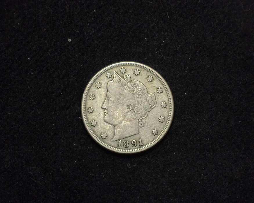 1891 Liberty Head Nickel F - US Coin