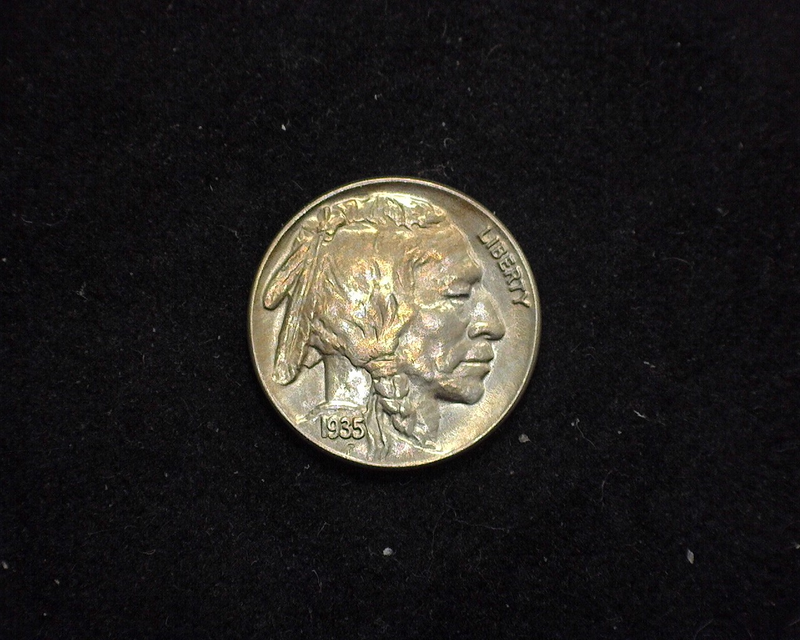 1935 Buffalo BU MS-63 Obverse - US Coin - Huntington Stamp and Coin