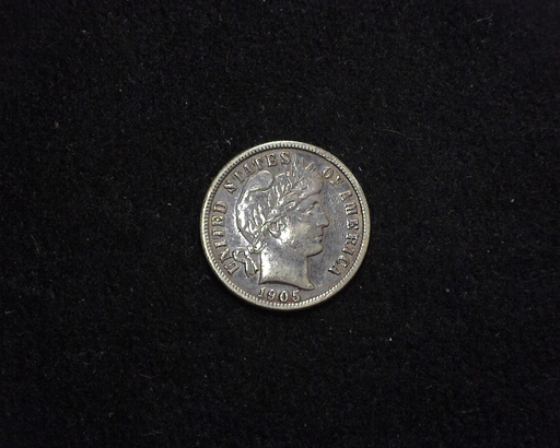 1905 Barber XF Obverse - US Coin - Huntington Stamp and Coin