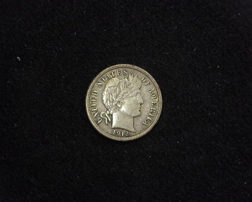 1913 Barber VF Obverse - US Coin - Huntington Stamp and Coin