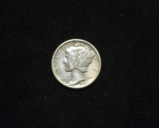 1927 Mercury AU Obverse - US Coin - Huntington Stamp and Coin