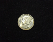 1939 D Mercury BU CH FSB Obverse - US Coin - Huntington Stamp and Coin