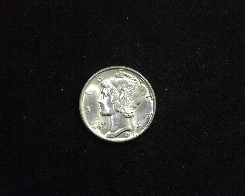 1941 Mercury BU Obverse - US Coin - Huntington Stamp and Coin