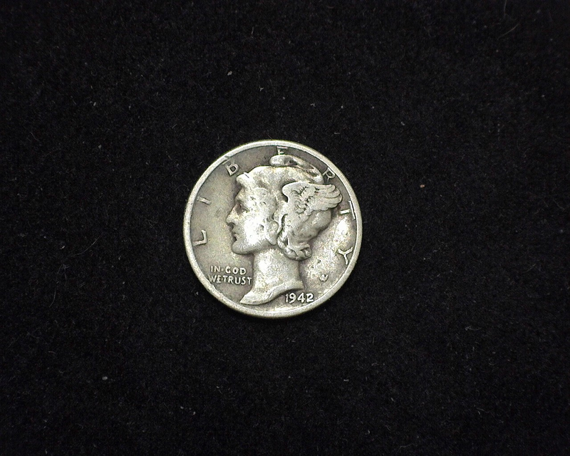 1942/41 Mercury F Obverse - US Coin - Huntington Stamp and Coin