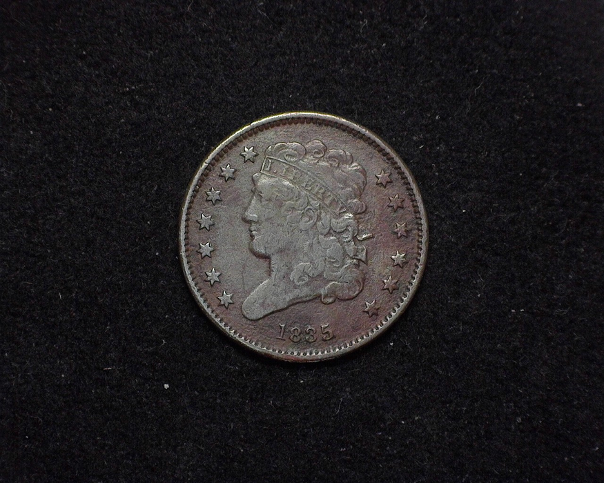 1835 Classic Head VF Obverse - US Coin - Huntington Stamp and Coin