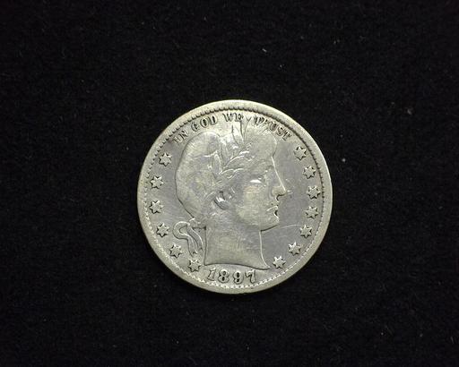 HS&C: 1897 Quarter Barber VG/F Coin