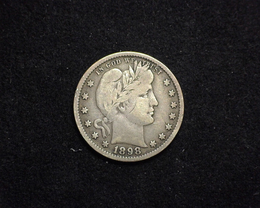 HS&C: 1898 Quarter Barber F Coin