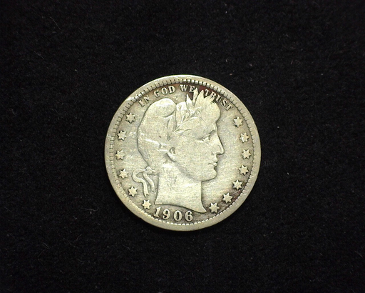 HS&C: 1906 O Quarter Barber VG/F Coin
