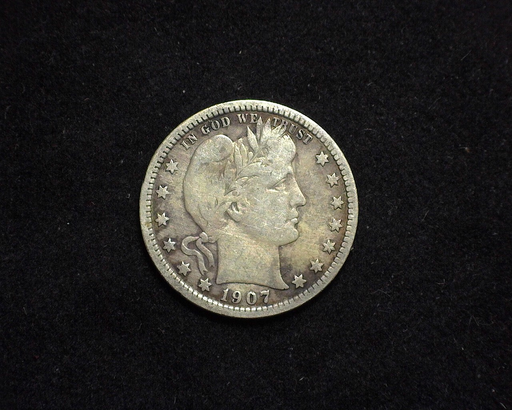 HS&C: 1907 D Quarter Barber F Coin