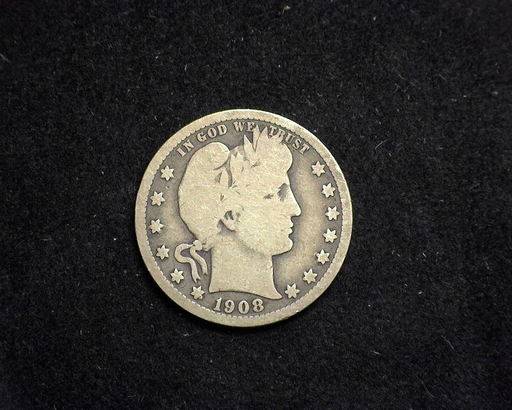 HS&C: 1908 S Quarter Barber G Coin