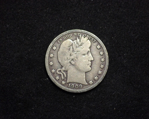 HS&C: 1909 S Quarter Barber F Coin