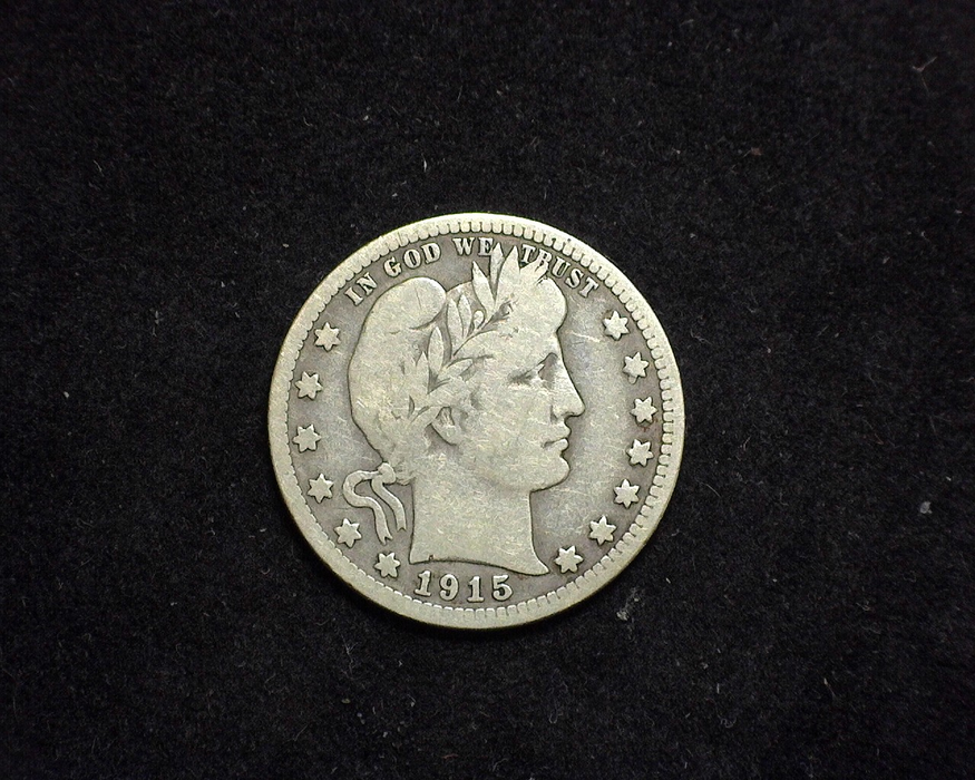 1915 S Barber Quarter VG+ - US Coin
