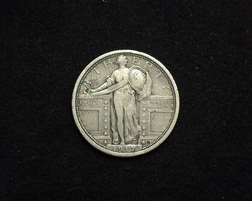 HS&C: 1917 TYI Quarter Standing Liberty VF Coin