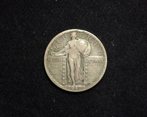 HS&C: 1917 TYII Quarter Standing Liberty F/VF Coin