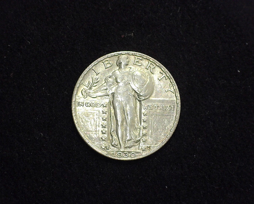 1930 S Standing Liberty AU Obverse - US Coin - Huntington Stamp and Coin