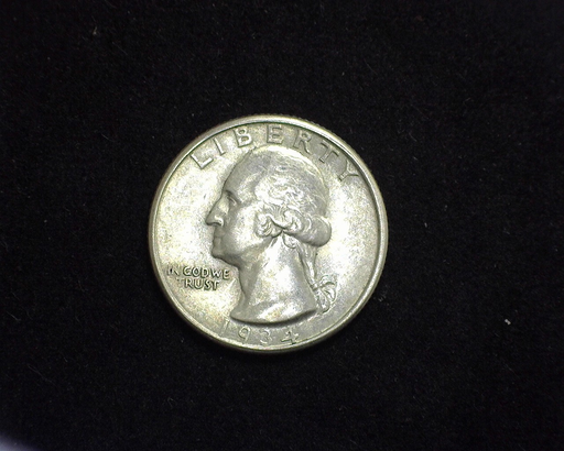 1934 D Washington AU Obverse - US Coin - Huntington Stamp and Coin