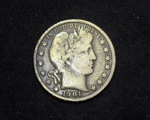 1901 Barber VG/F Obverse - US Coin - Huntington Stamp and Coin