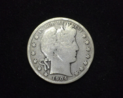 1904 S Barber G+ Obverse - US Coin - Huntington Stamp and Coin