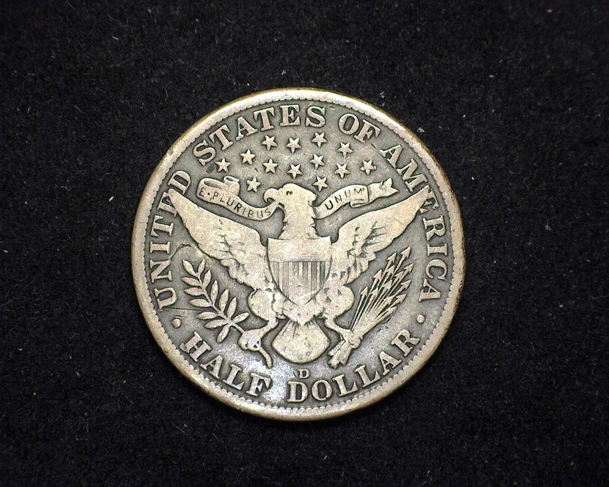1912 D Barber VG Reverse - US Coin - Huntington Stamp and Coin