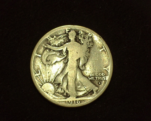 HS&C: 1916 OBV S Half Dollar Walking Liberty VG Coin