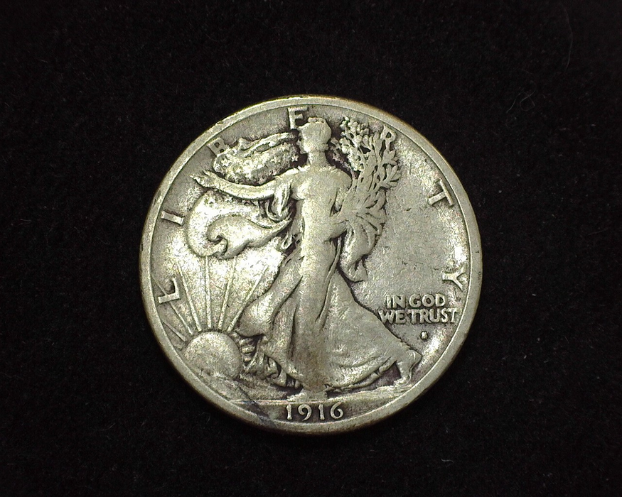 HS&C: 1916 S Half Dollar Walking Liberty VG Coin