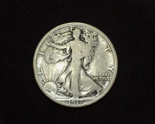HS&C: 1917 OBV D Half Dollar Walking Liberty VG Coin