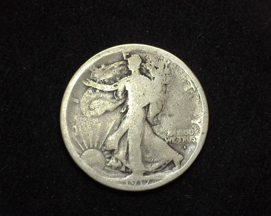 HS&C: 1917 OBV S Half Dollar Walking Liberty G Coin
