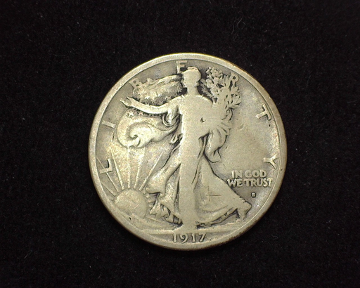 HS&C: 1917 OBV S Half Dollar Walking Liberty G Coin