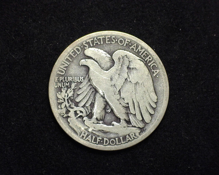 1917 OBV S Walking Liberty Half Dollar VG - US Coin