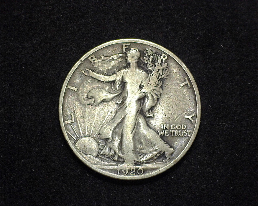 HS&C: 1920 D Half Dollar Walking Liberty VG/F Coin
