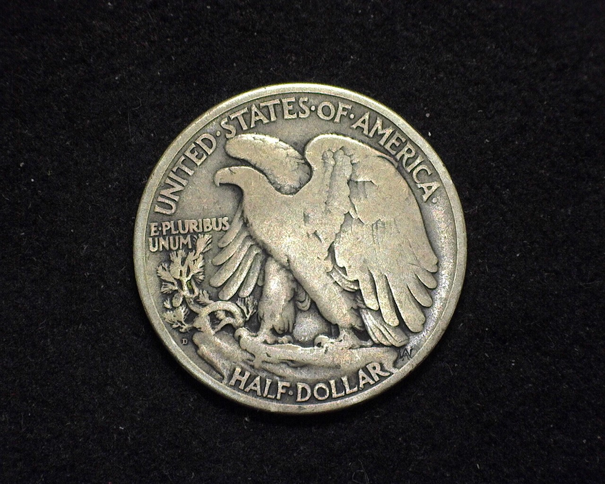 1921 D Walking Liberty Half Dollar VG - US Coin