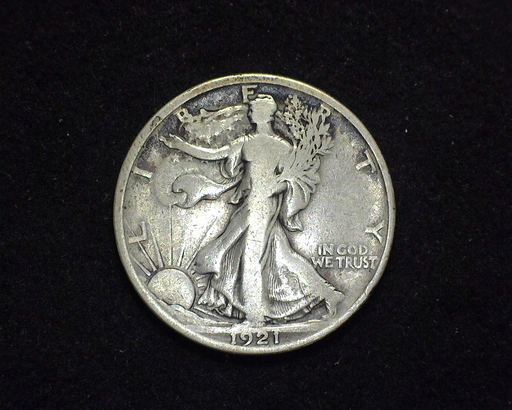 HS&C: 1921 Half Dollar Walking Liberty F Coin