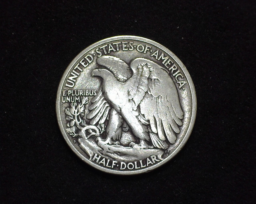 1921 D Walking Liberty Half Dollar F - US Coin
