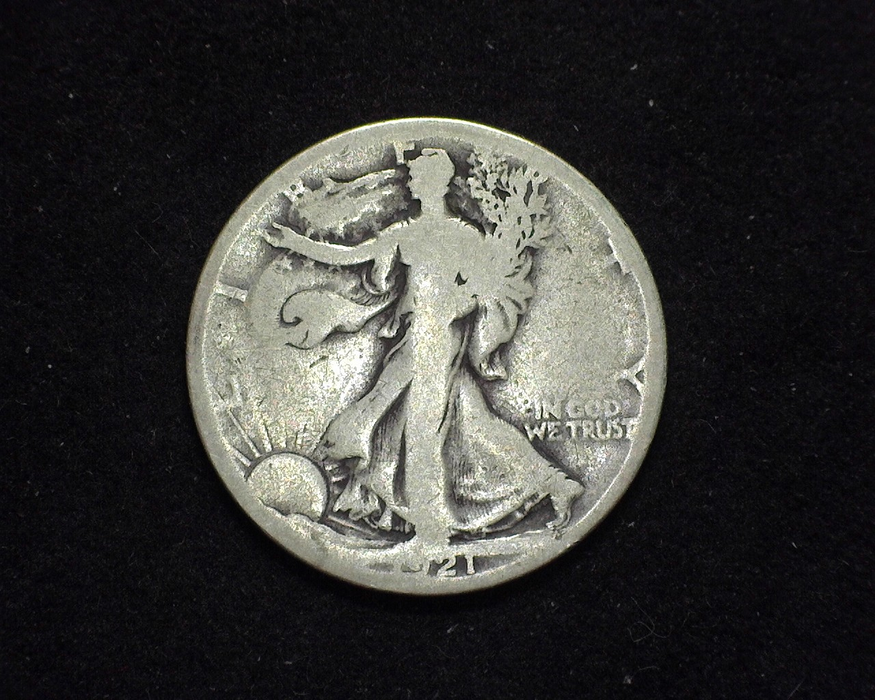 HS&C: 1921 S Half Dollar Walking Liberty G Coin