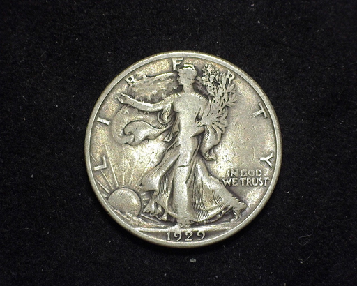 HS&C: 1929 D Half Dollar Walking Liberty F Coin