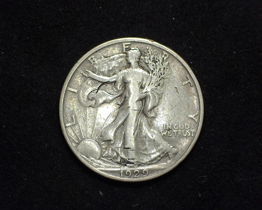 HS&C: 1929 S Half Dollar Walking Liberty F/VF Coin