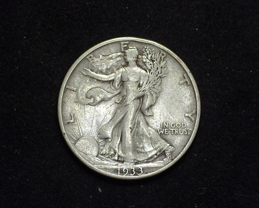 HS&C: 1933 S Half Dollar Walking Liberty F Coin