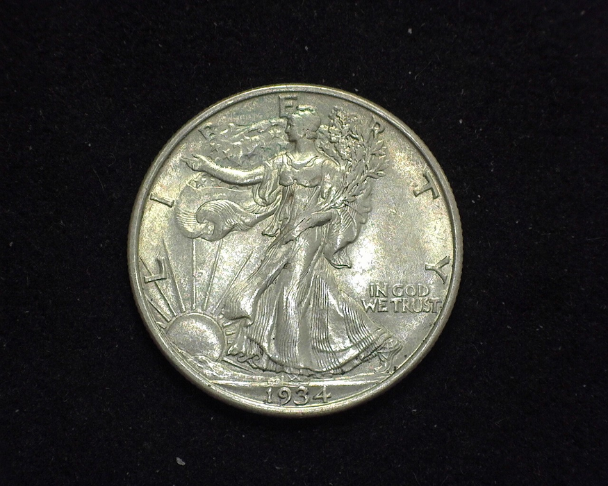 HS&C: 1934 Half Dollar Walking Liberty AU Coin