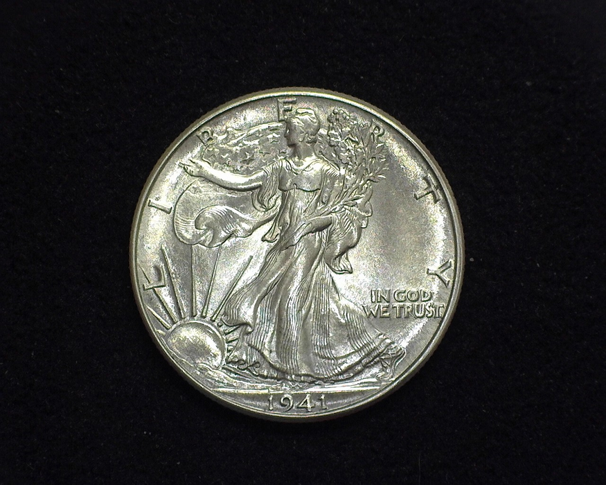 HS&C: 1941 Half Dollar Walking Liberty BU, MS-64 Coin