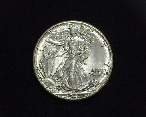 HS&C: 1941 Half Dollar Walking Liberty BU, MS-65 Coin