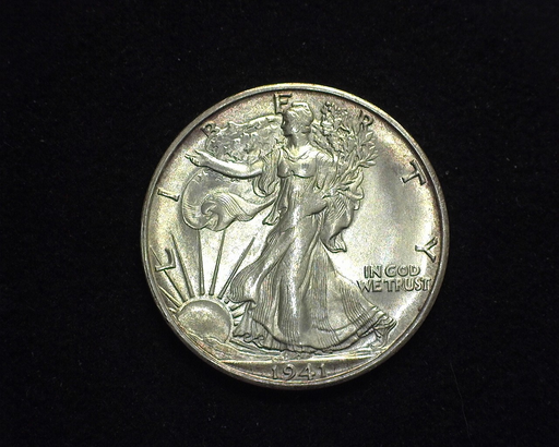 HS&C: 1941 S Half Dollar Walking Liberty BU, MS-64 Coin
