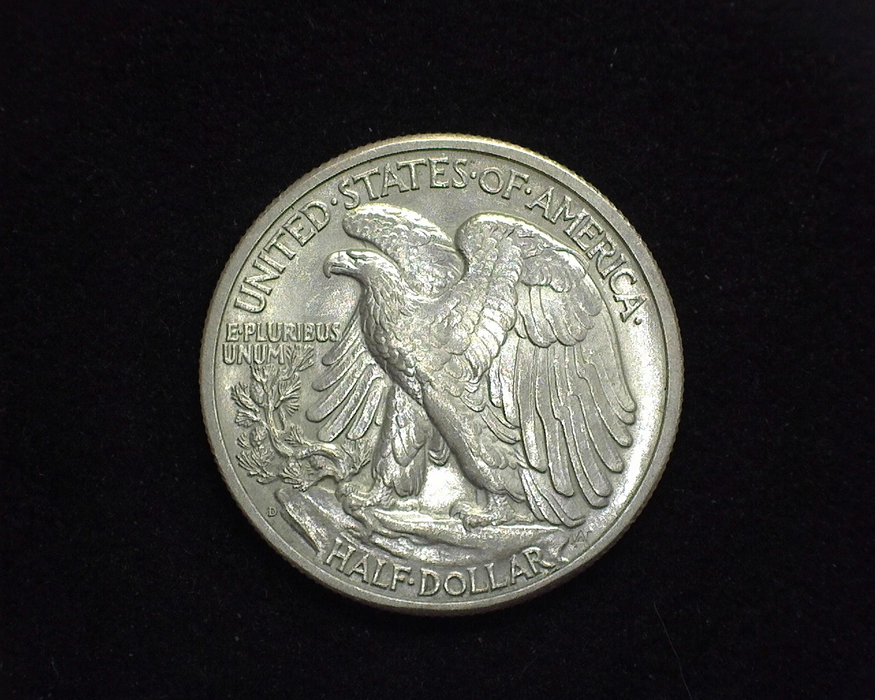1942 D Walking Liberty Half Dollar BU, MS-64 - US Coin