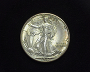 HS&C: 1942 D Half Dollar Walking Liberty BU, MS-64 Coin