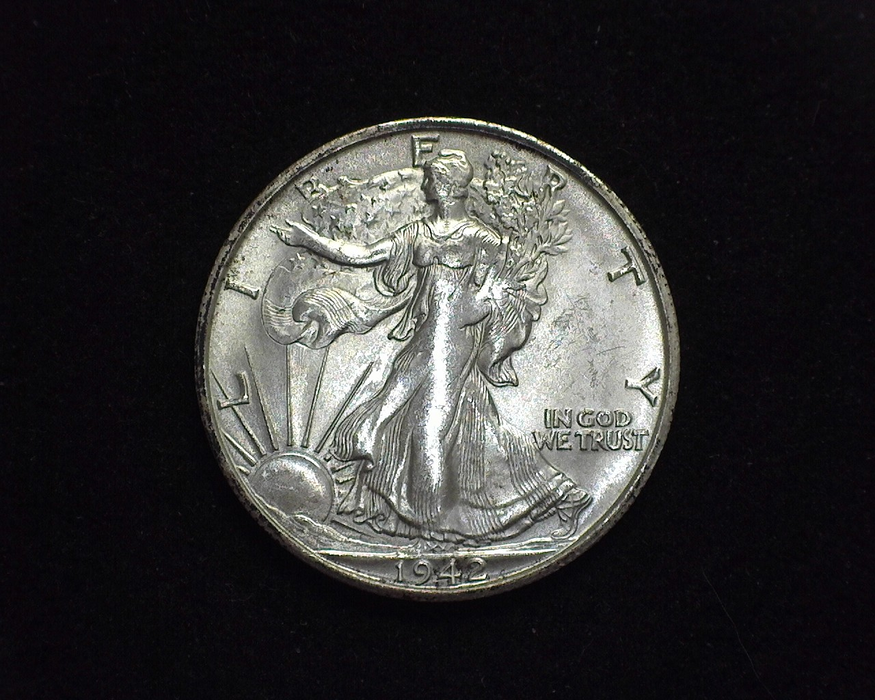 HS&C: 1942 S Half Dollar Walking Liberty BU Coin