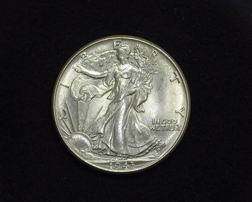 HS&C: 1943 Half Dollar Walking Liberty BU, MS-64 Coin