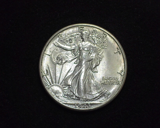 HS&C: 1943 D Half Dollar Walking Liberty BU, MS-64 Coin