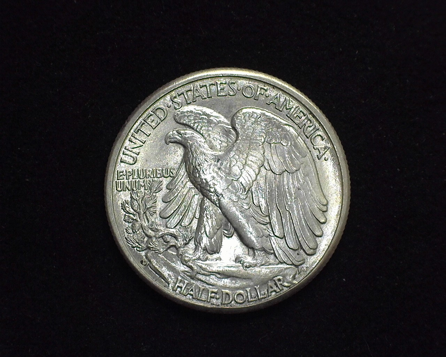 1943 D Walking Liberty Half Dollar BU, MS-64 - US Coin