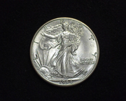 HS&C: 1944 D Half Dollar Walking Liberty BU, MS-64 Coin