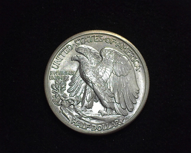 1944 D Walking Liberty Half Dollar BU, MS-64 - US Coin