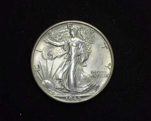 HS&C: 1945 S Half Dollar Walking Liberty BU, MS-63 Coin